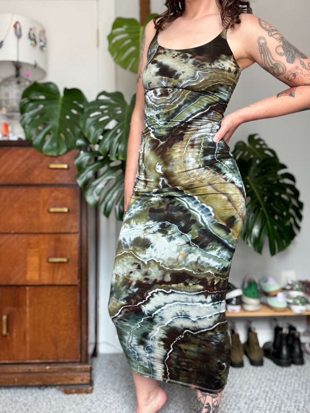 Katya Moon Dyes Vixen maxi bodycon